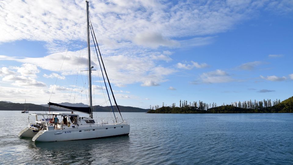 Voilier catamaran